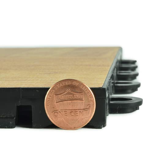 Dance tile thickness