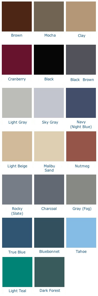 Stair Treads color swatches