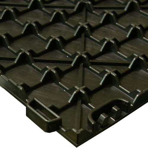 StayLock Tile Orange Peel Black Modular Floor Tile