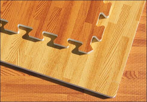 Wood Grain Foam Mats